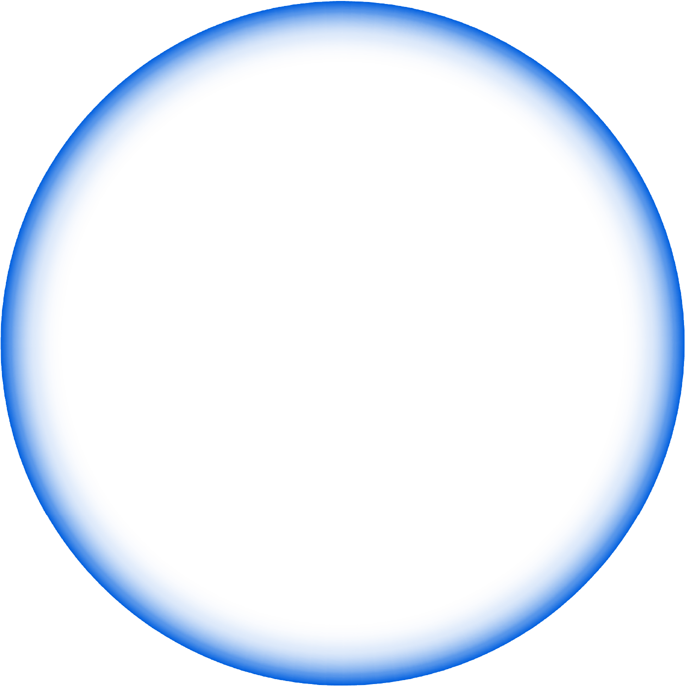 Blue circle border