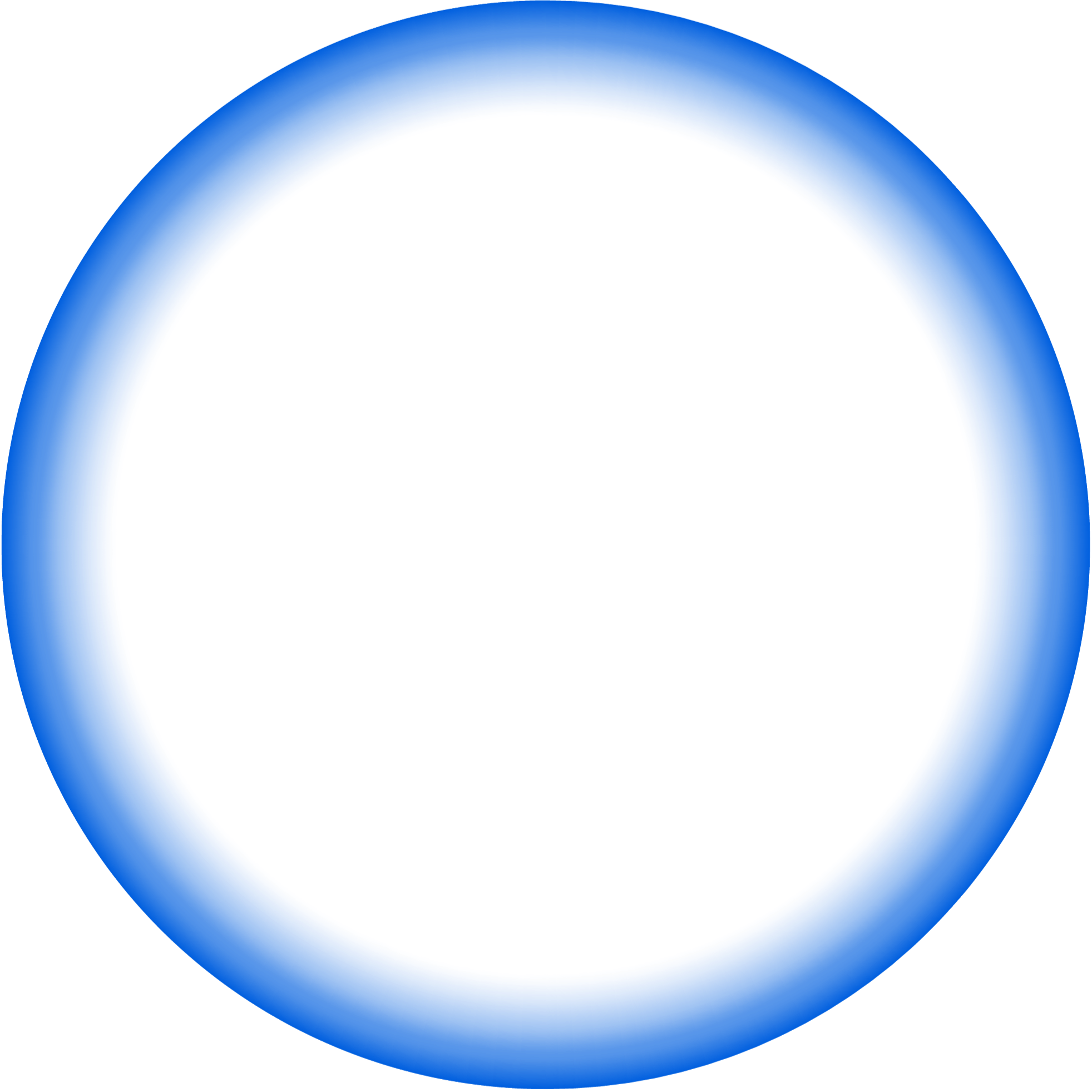 Blue circle graphic