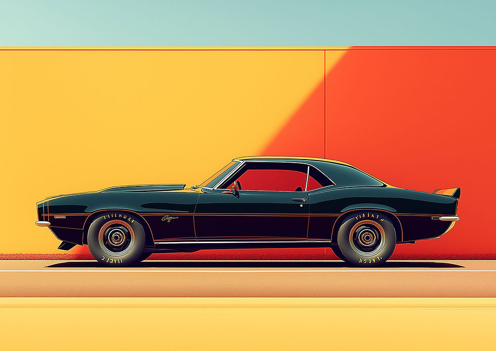 designerpunk_photo_minimal_line_sideview_of_a_tough_decorated_m_a87c1e29-b151-4752-98b0-1d
