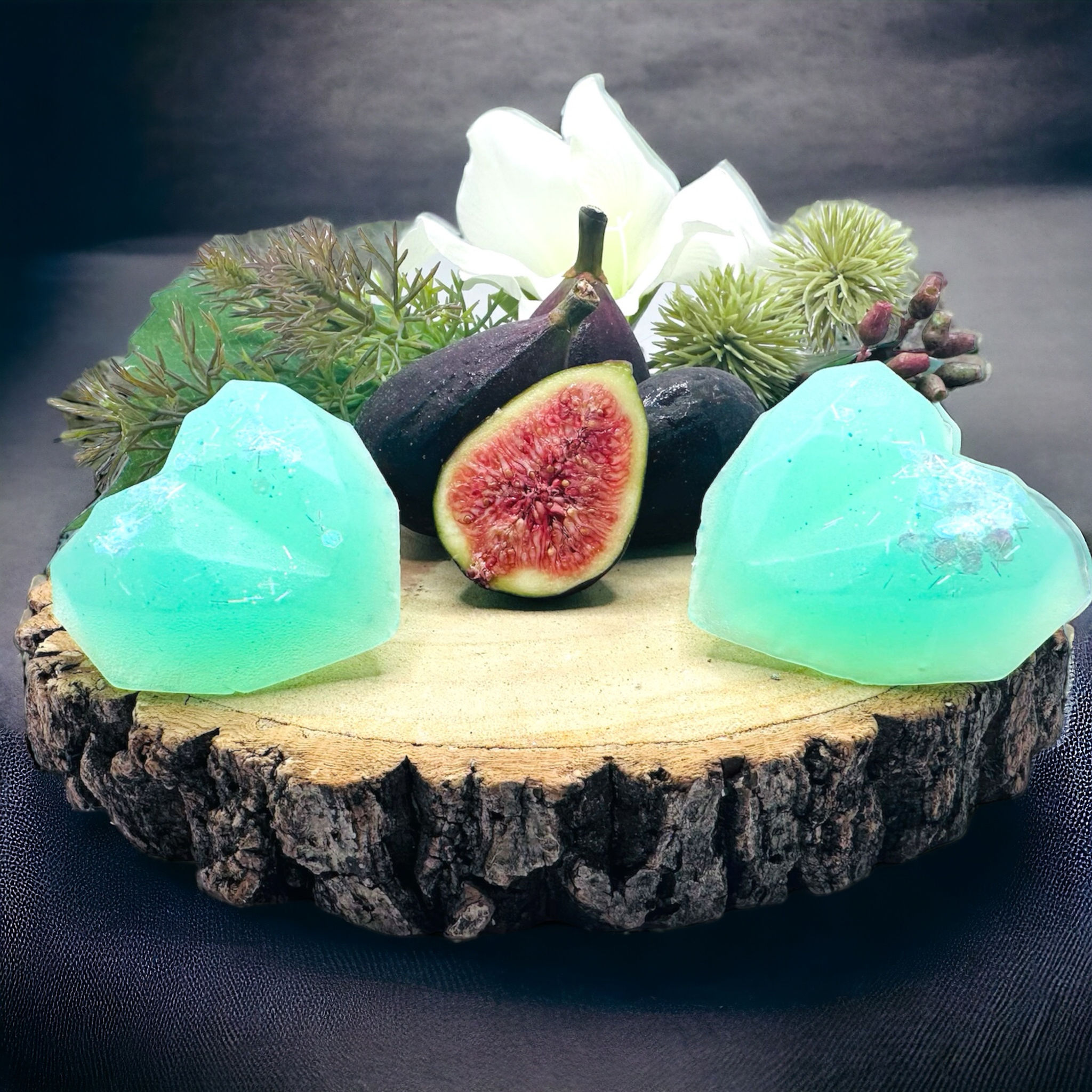 Geo Heart Fig and Cassis Soap