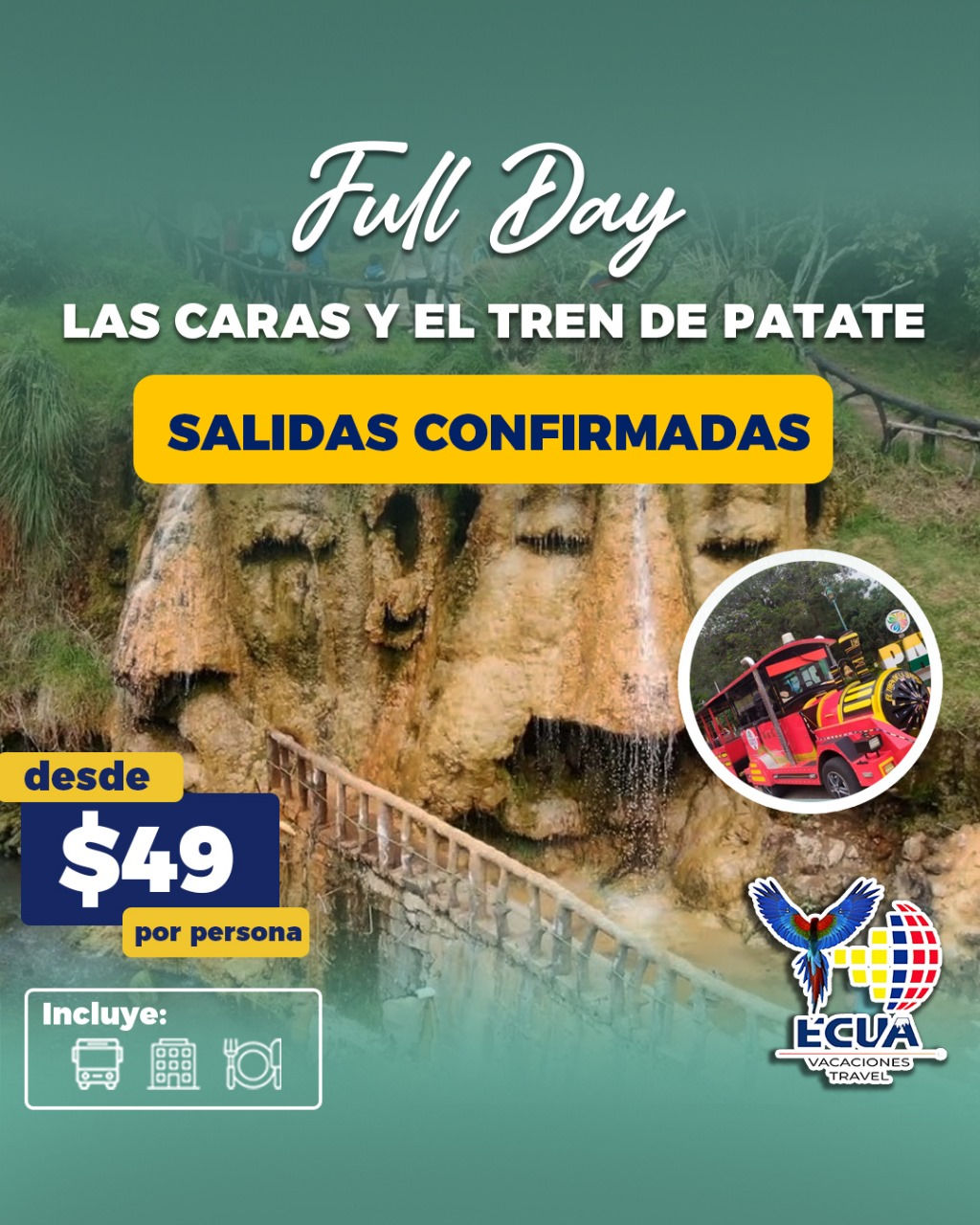 Full day las Caras y tren de Palate