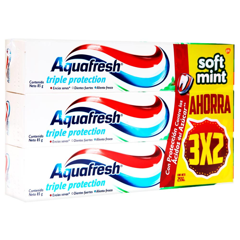 Crema-Dental-Aquafresh-Triple-Proteccion-Pack-3-Unid-x-85-g 504417 14% Crema De