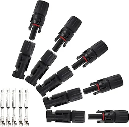 Male and Female MC4 Connectors