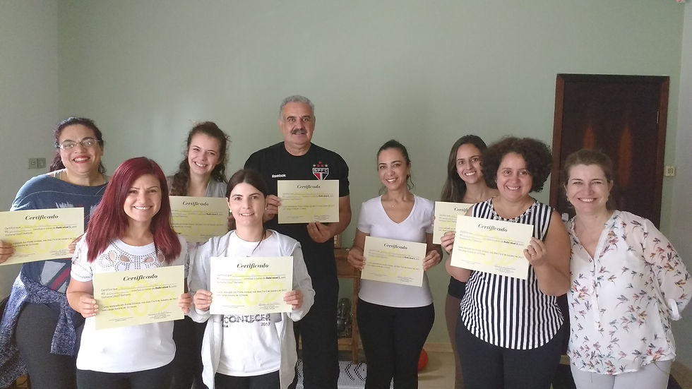 Primeira turma de Reiki 1 com Cláudia Castilhos