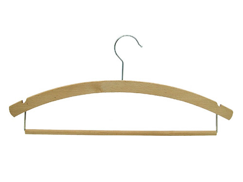 Clothes hanger L hook - notch