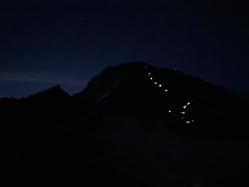 mont blanc by night