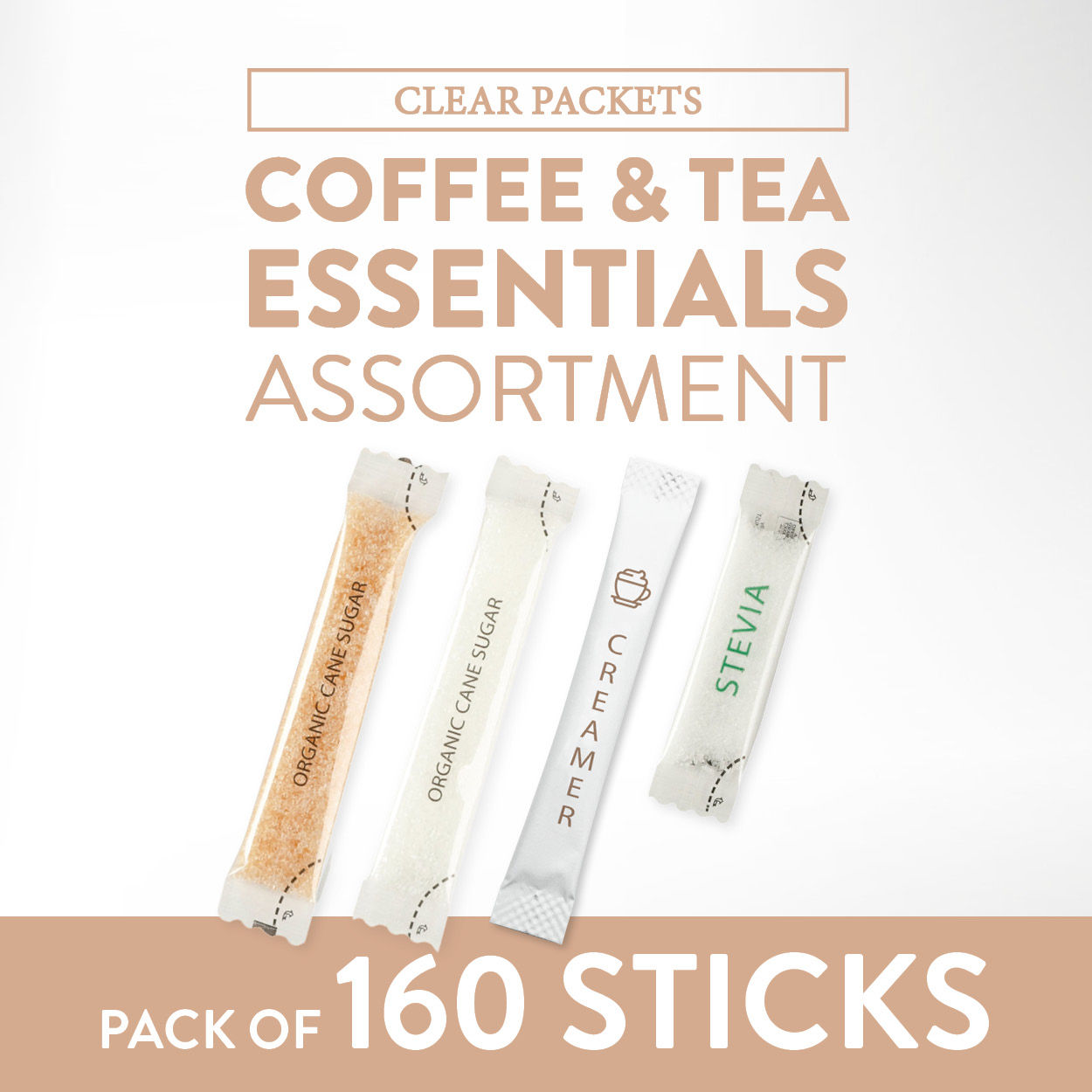 Le Must Coffee & Tea Essentials Assortment, 160 Stick Packets