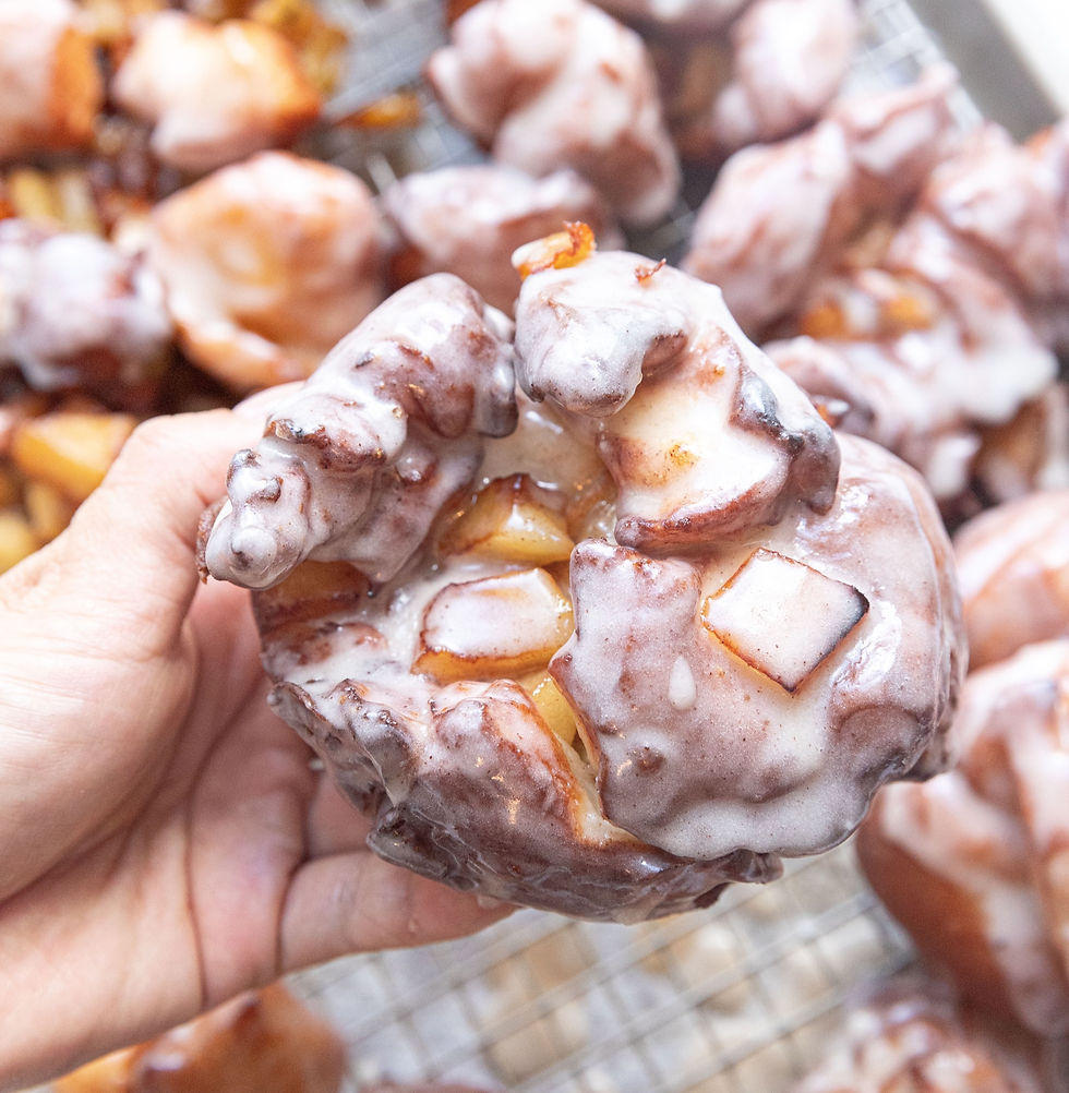 Brown Butter Glazed Apple Fritters