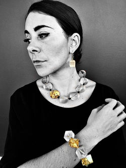 Eco-Resin Necklace and Bracelet