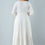 Thumbnail: Women White Embroidered Cotton Blend Anarkali Kurti