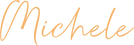 Palavra "Michele" em fonte estilizada