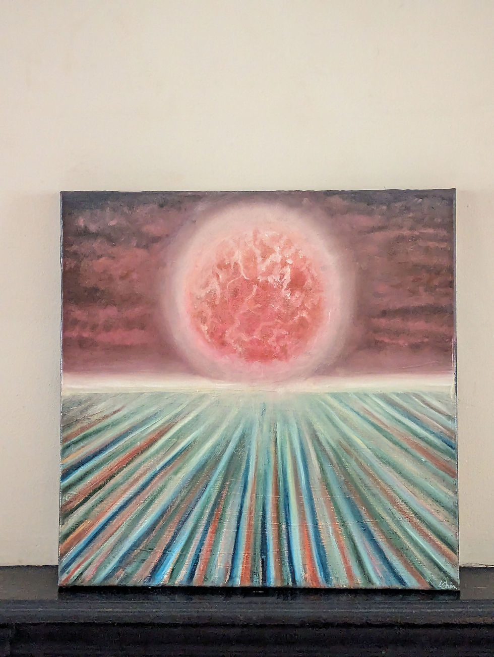 Thumbnail: Sun Oil Painting on Canvas.jpg