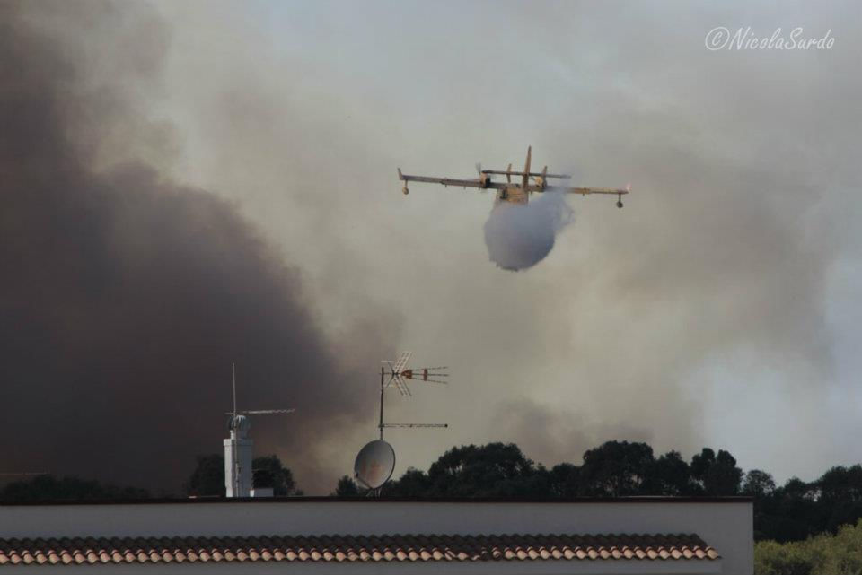 incendio - Puglia,Italia