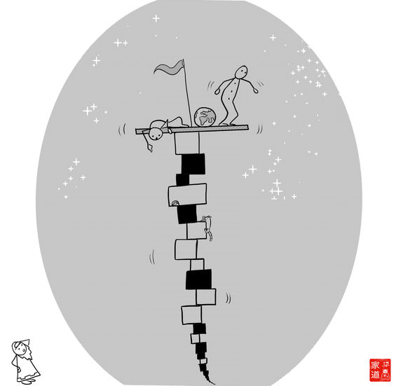 also known as Turtles all the way down, the problem of infinite regression