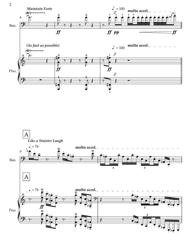 Miniatura: Veil of Solitude for Bassoon and Piano