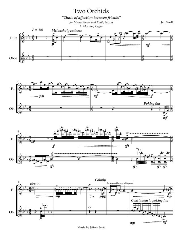 Thumbnail: Two Orchids for Flute and Oboe