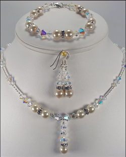 Swarovskys y Perlas 