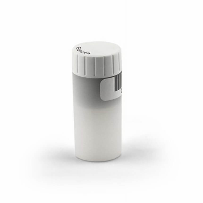 Short term charcoal radon test canister