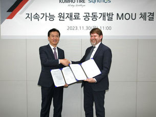 Synthos signs a Memorandum of Understanding with Kumho Tire to jointly develop sustainable tire raw materials