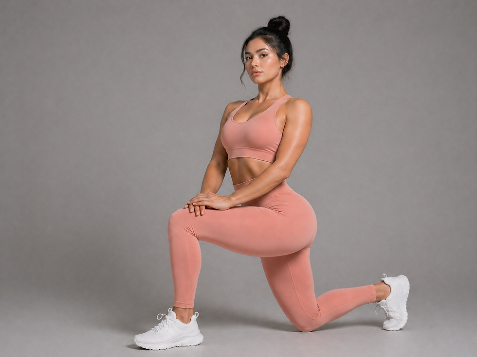 Thumbnail: Zavron Seamless Sculpt Leggings - Pink