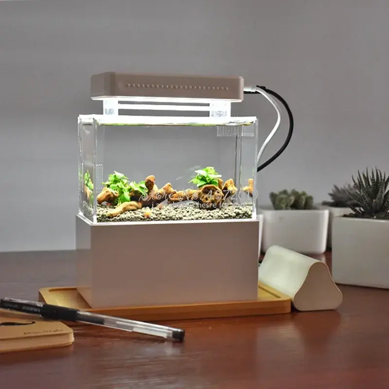 Upgraded Mini Plastic Fish Tank -