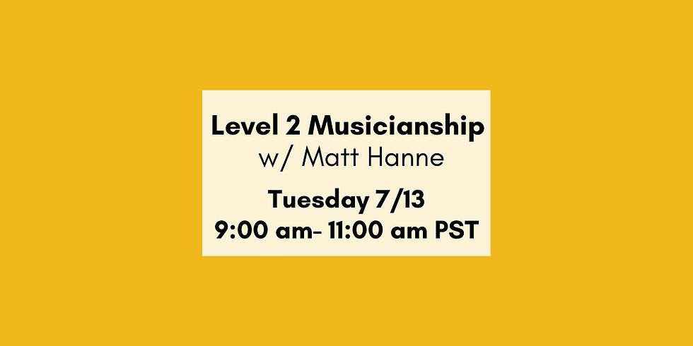 Level II Musicianship Overview