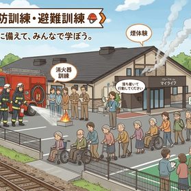 ４月２４日　避難訓練　消火訓練