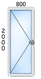 ал. врата 800/2000
