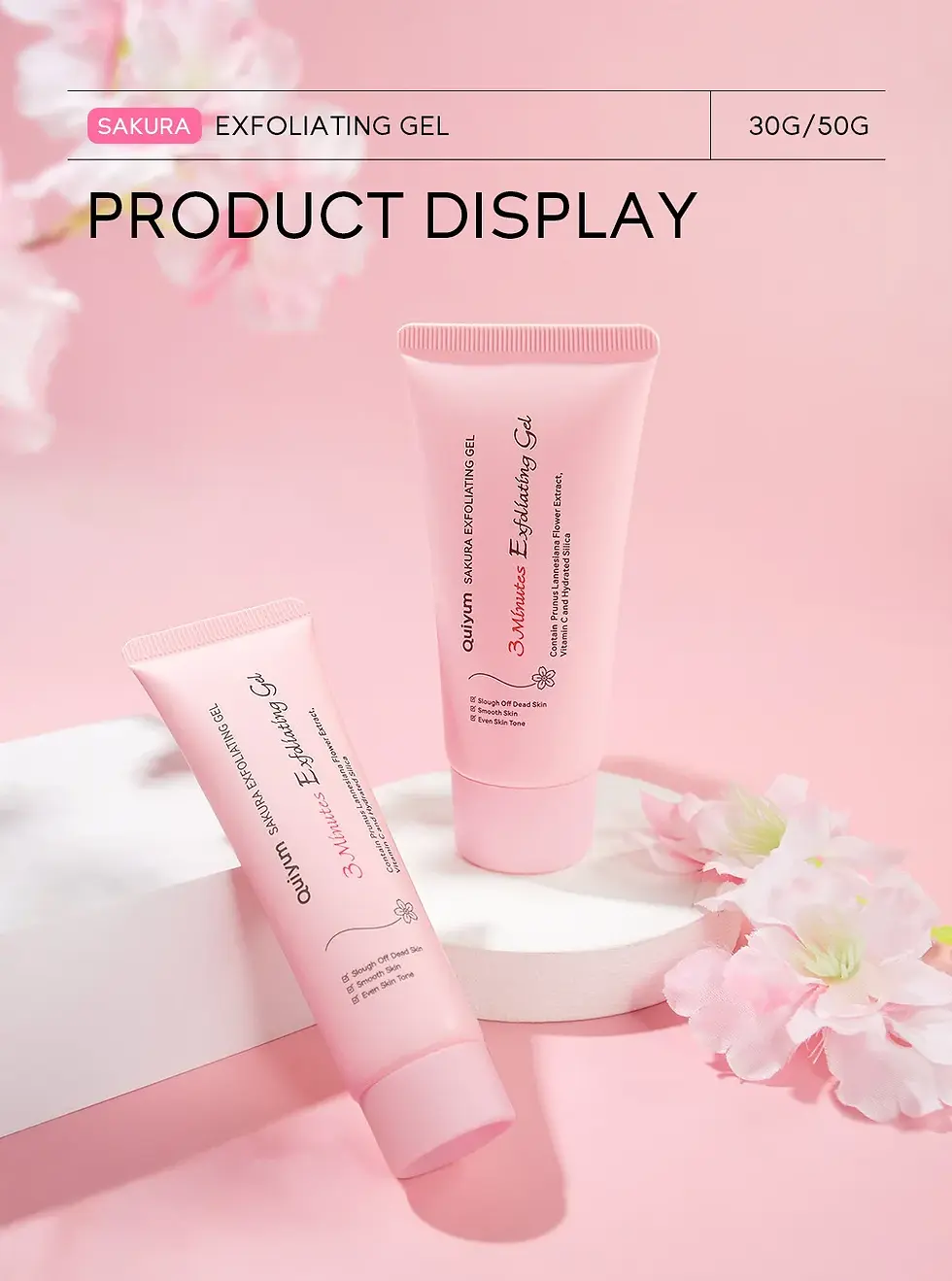 Thumbnail: Sakura Exfoliating Peeling Gel Facial Scrub Moisturizing Nourishing Repair Scrub