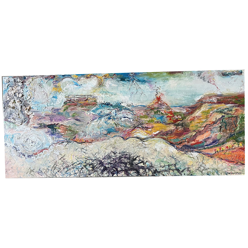 18 natural disasters oil painting