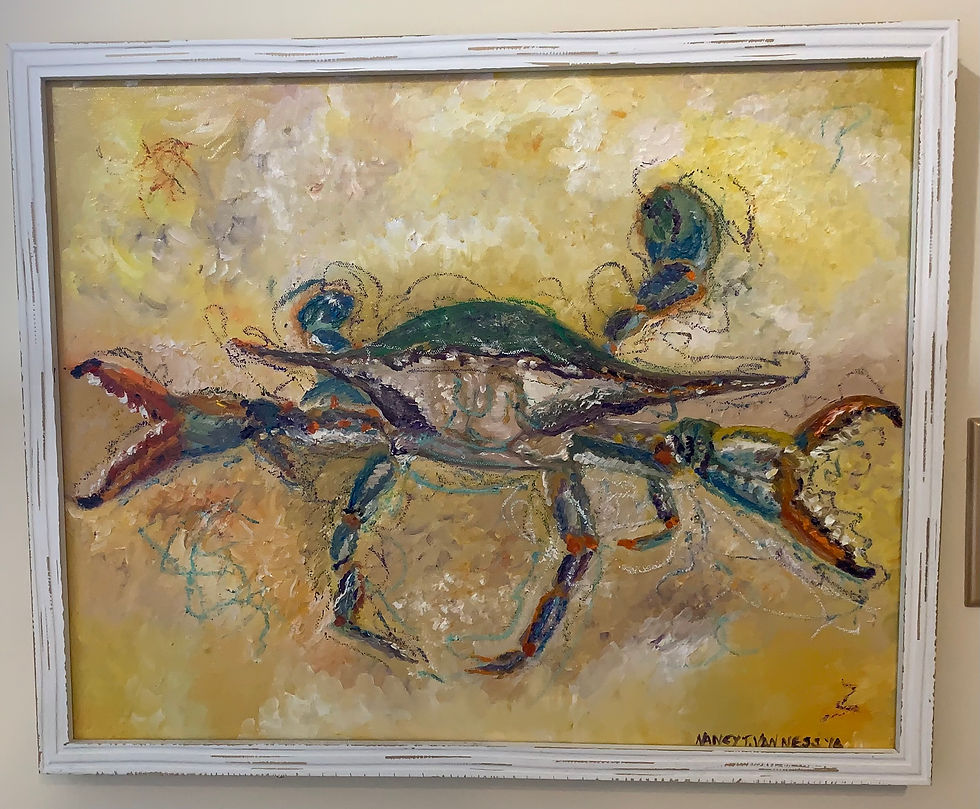 Blue Crab - Oil Painting