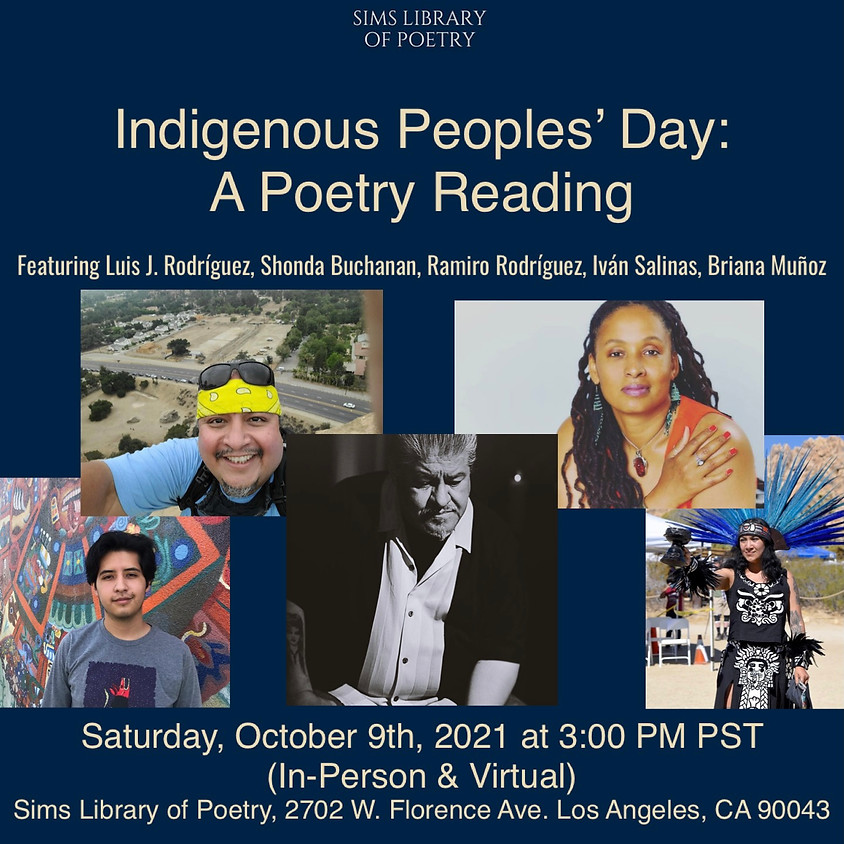 In-Person: Indigenous Peoples' Day Poetry Reading