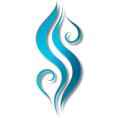 SomaYama® brand mark – A stylized teal and charcoal symbol representing the flow of breath and nervous system balance.