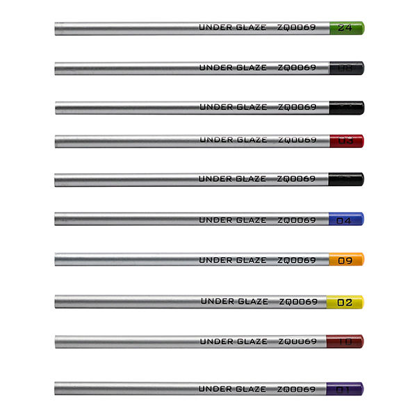 Thumbnail: 10pcs Underglaze colored pencils