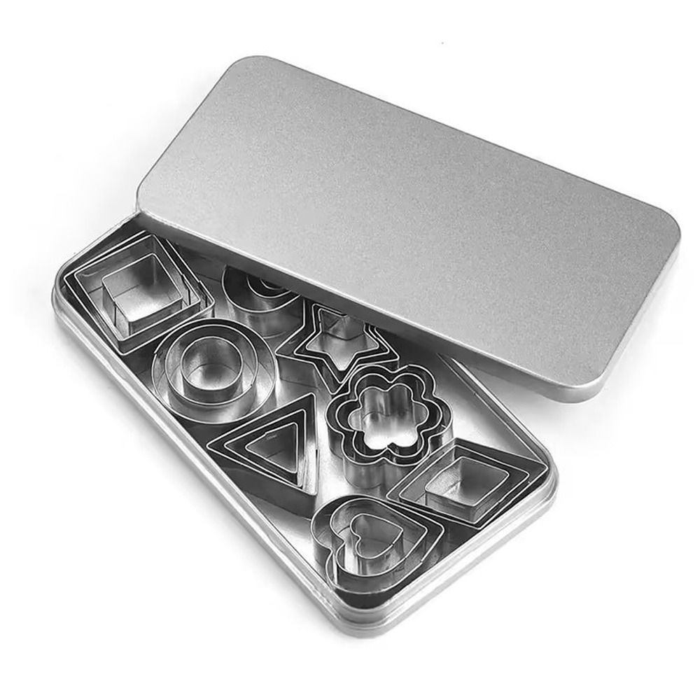 30 piece stainless steel molds with box