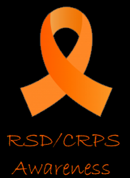This is a basic orange RSD/CRPS awareness ribbon.