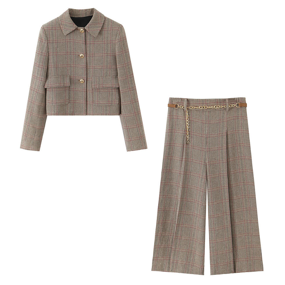 Thumbnail: The Classic Plaid Trouser Set