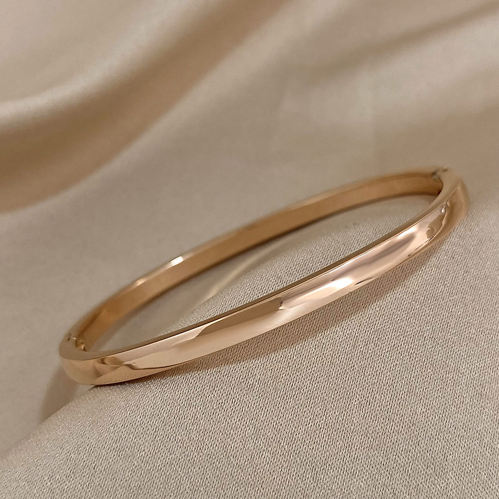 Thumbnail: EZ Minimalist Gold-Plated Steel Cuff