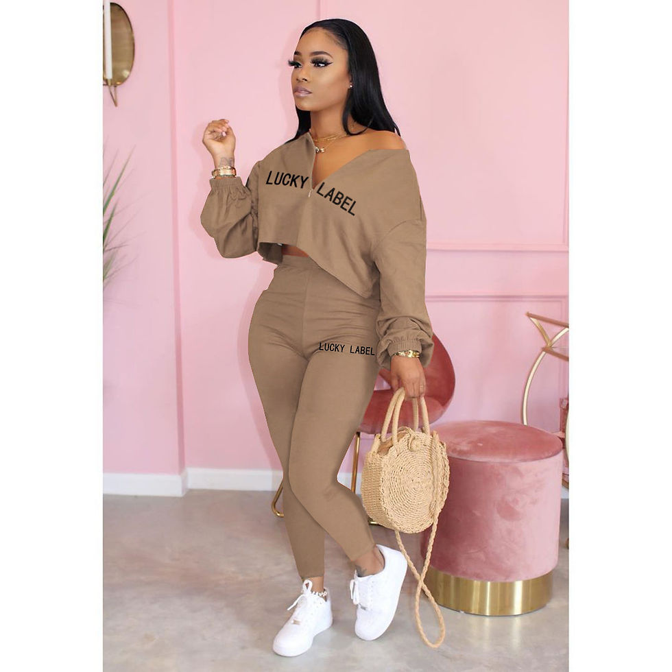 Thumbnail: EZ Cosy Letter-Print Lounge Set