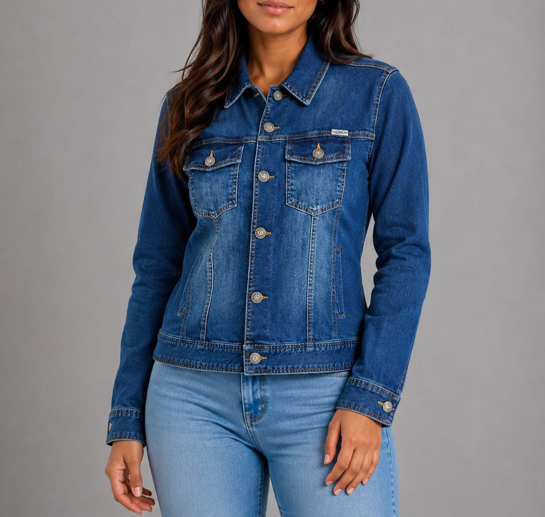 Jaqueta Jeans Feminina