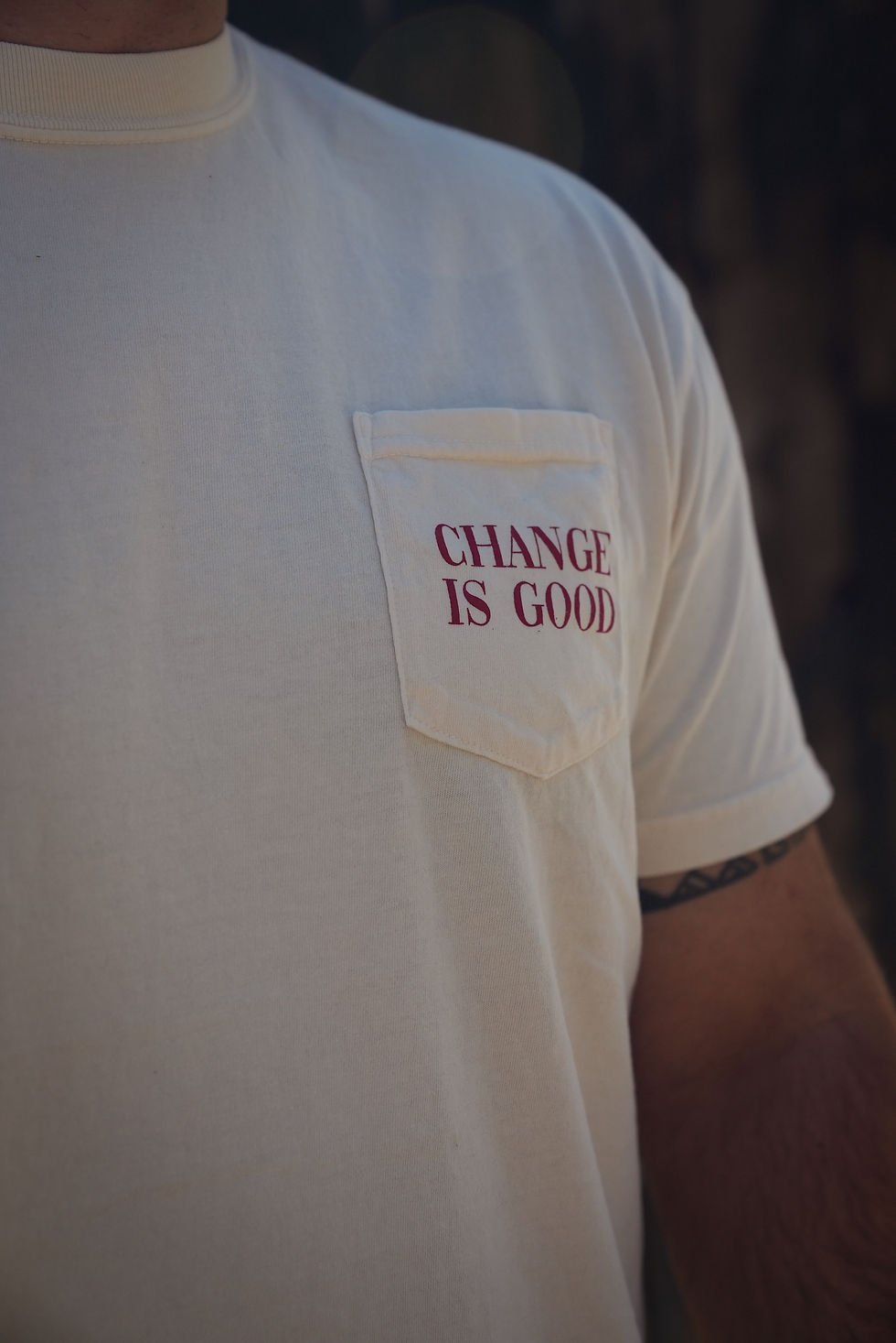 Thumbnail: Change is Good Unisex Dyed Pocket Shirt