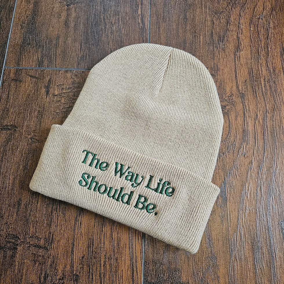 The Way Life Should Be Knit Hat