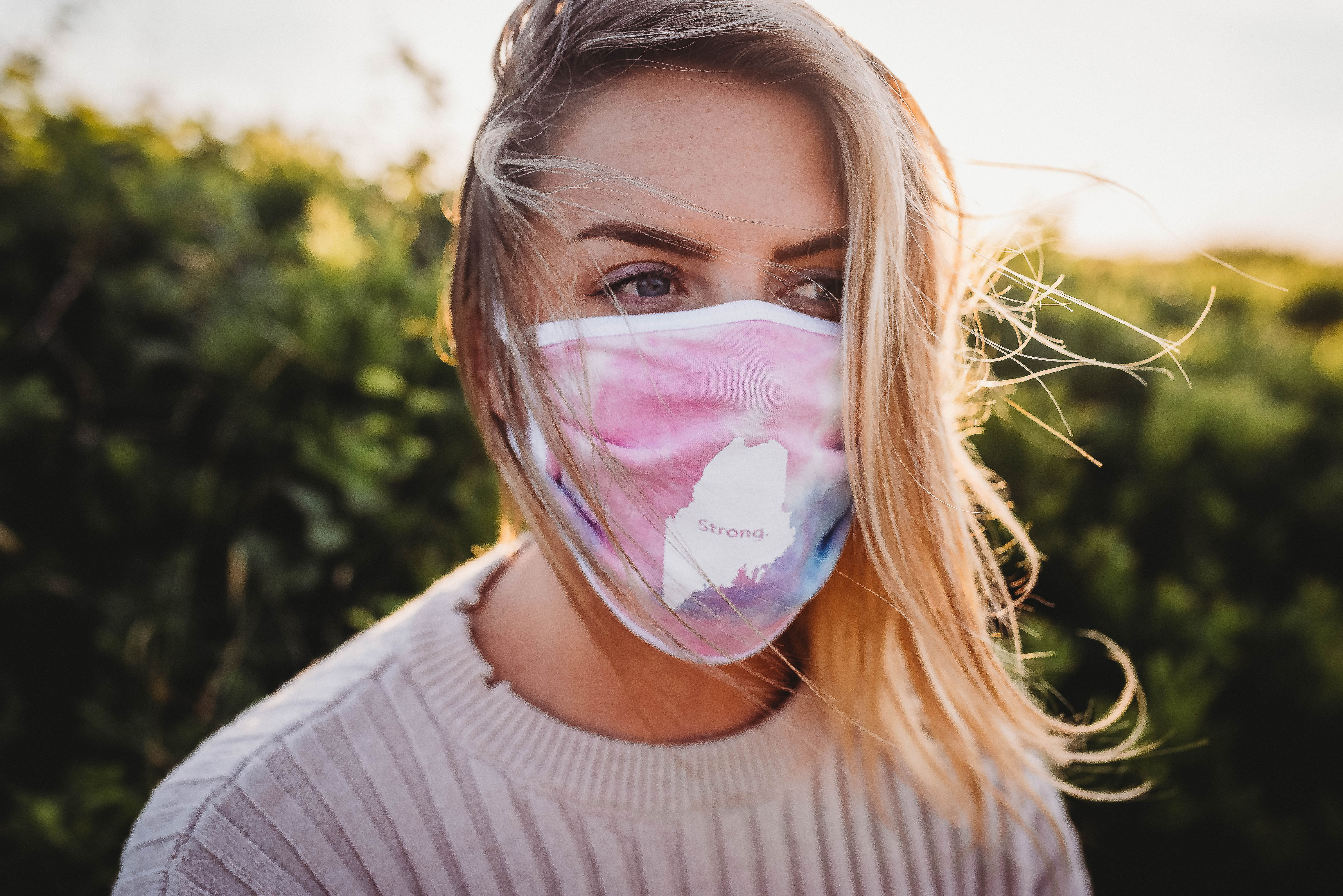 Maine Strong Face Cover (Tie Dye)