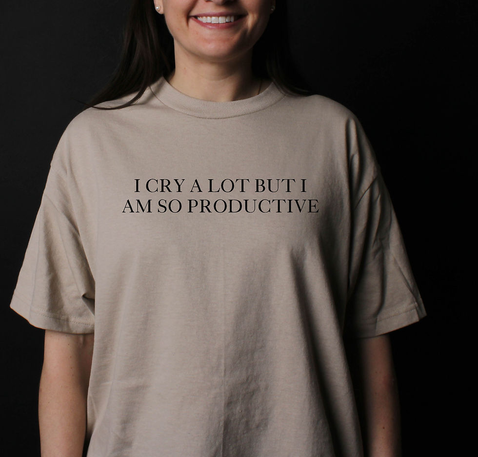 Thumbnail: I Cry A lot Unisex Dyed Shirt