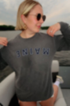 MAINE Unisex Dyed LS Shirt