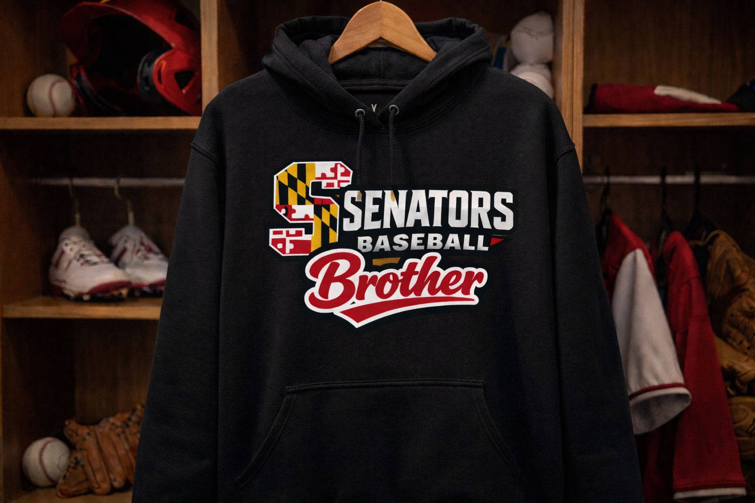 Senators Baseball Youth Hoodie (Family Edition)