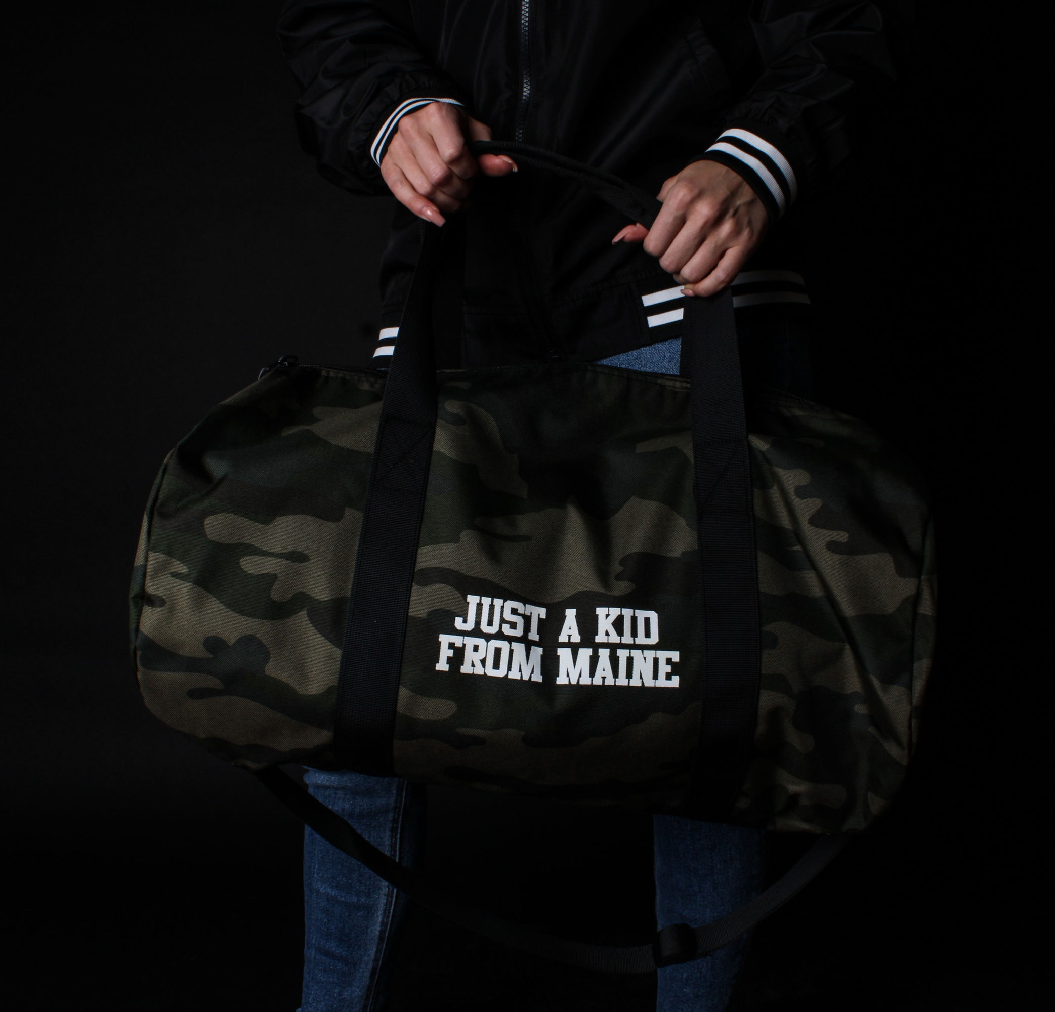 JAKFM Camo Duffel