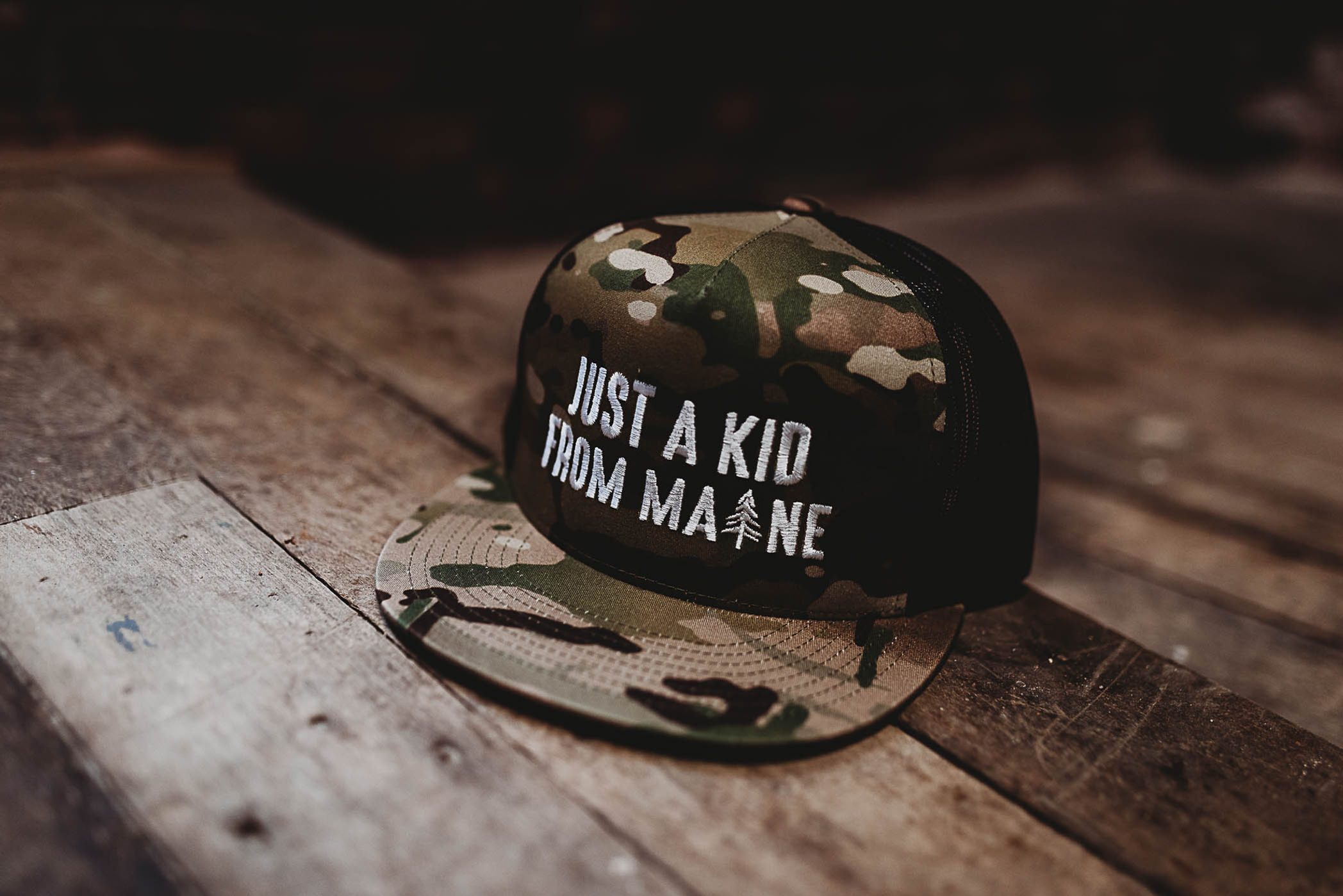 Custom JAKFM MultiCam Meshback