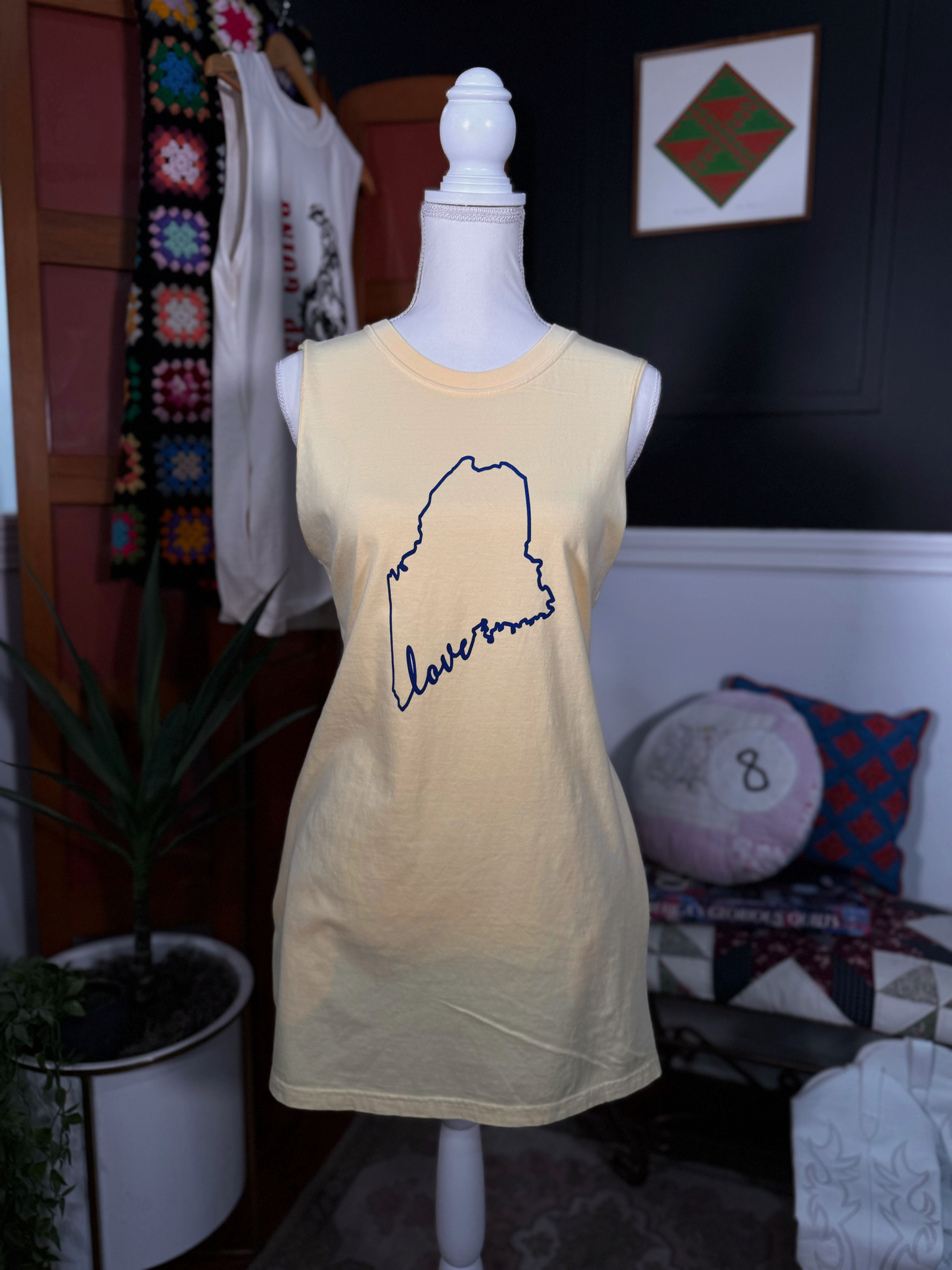 Maine Love T-Shirt Dress w/Pockets
