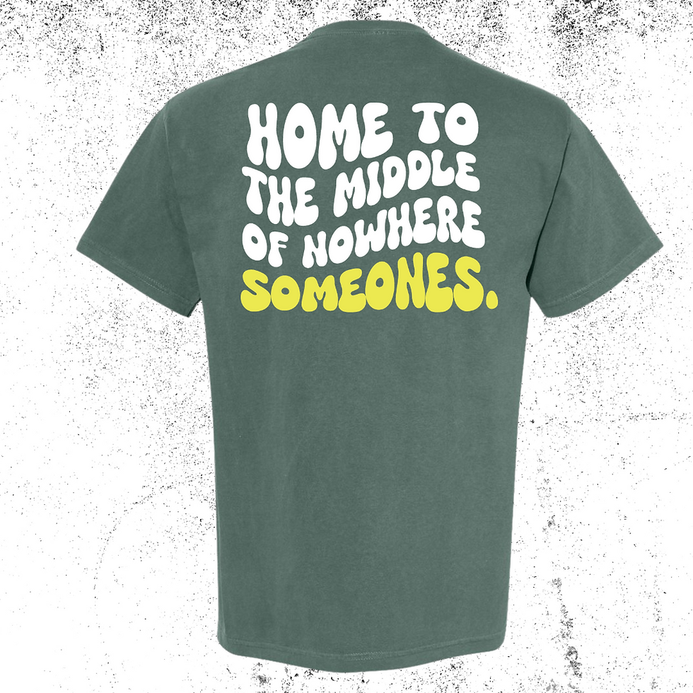 Thumbnail: Nowhere Someones Unisex Dyed Shirt (Pine Tree Version)